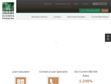 Tablet Screenshot of cmdcbusinessloans.com